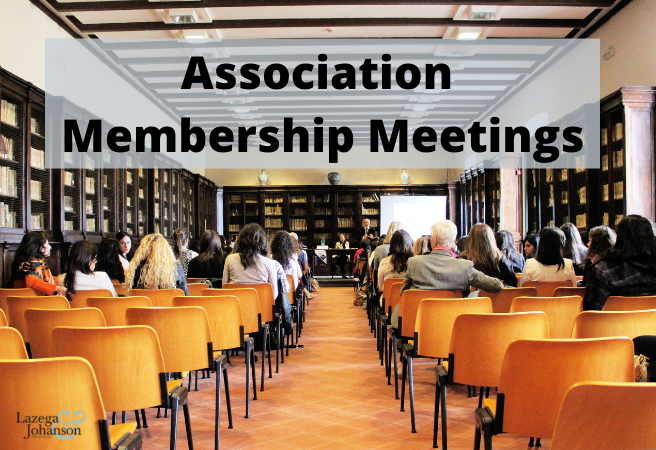 Association Membership Meetings